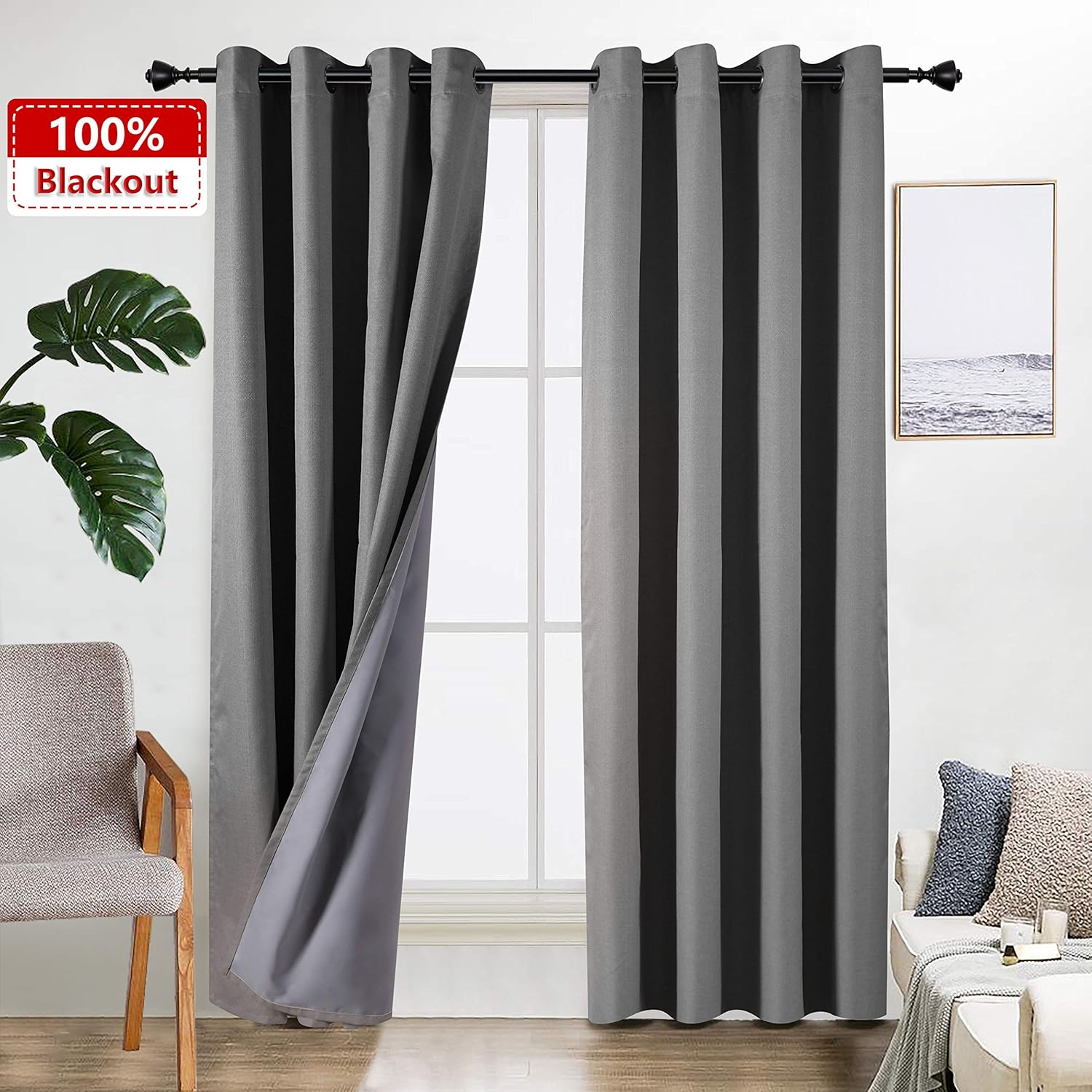 Best thermal insulating living room curtains