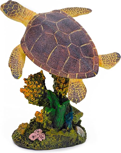 Amazon Com Penn Plax Rr1107 Swimming Sea Turtle Aquarium Decor
