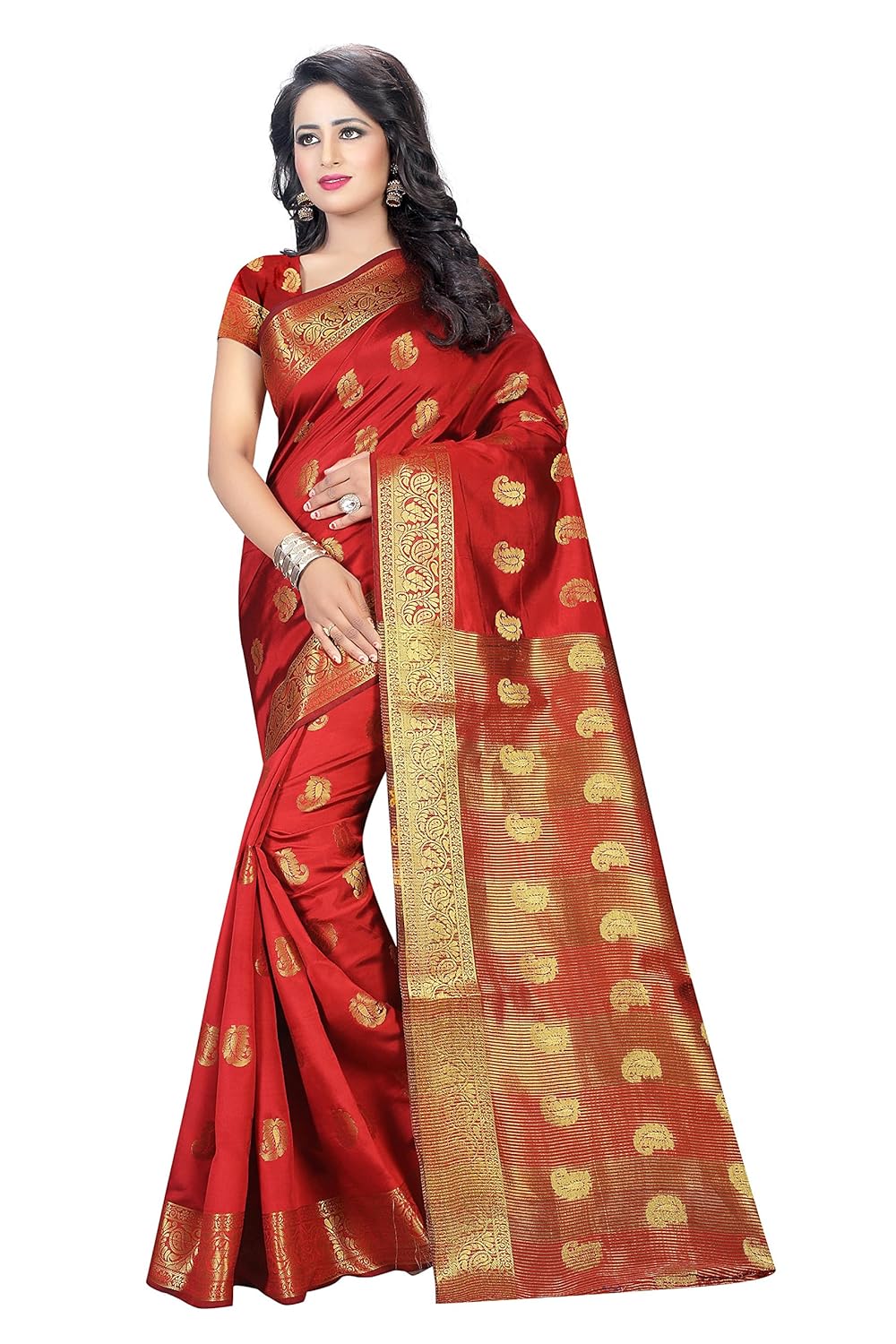 dealsure women's multicolor banarasi silk saree