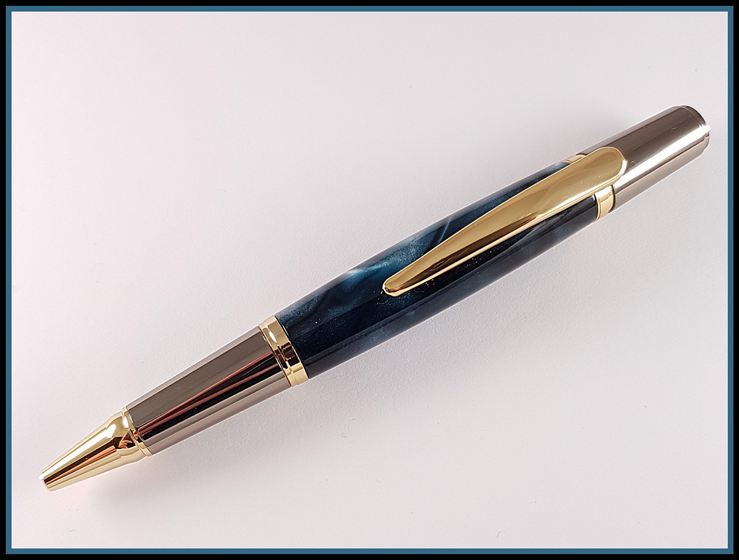 Handmade Blue Nebula Ballpoint pen (with Gift Box)