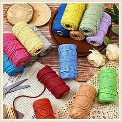 36 Rolls Macrame Cord 3 mm x 1188 Yards Natural