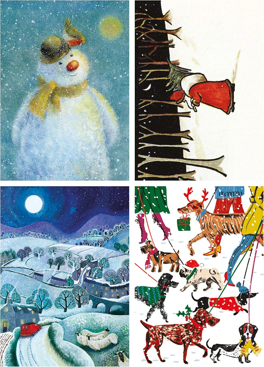 Museums and Galleries Charity Christmas Cards Box of 30 with Assorted Animals, Scenic Views and Santa Designs - Image 4