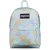 JanSport SuperBreak One Backpack - Durable, Lightweight Bookbag with 1 Main Compartment, Front Utility Pocket with Built-in Organizer - Premium Backpack, Faded Floral Fresh Mint