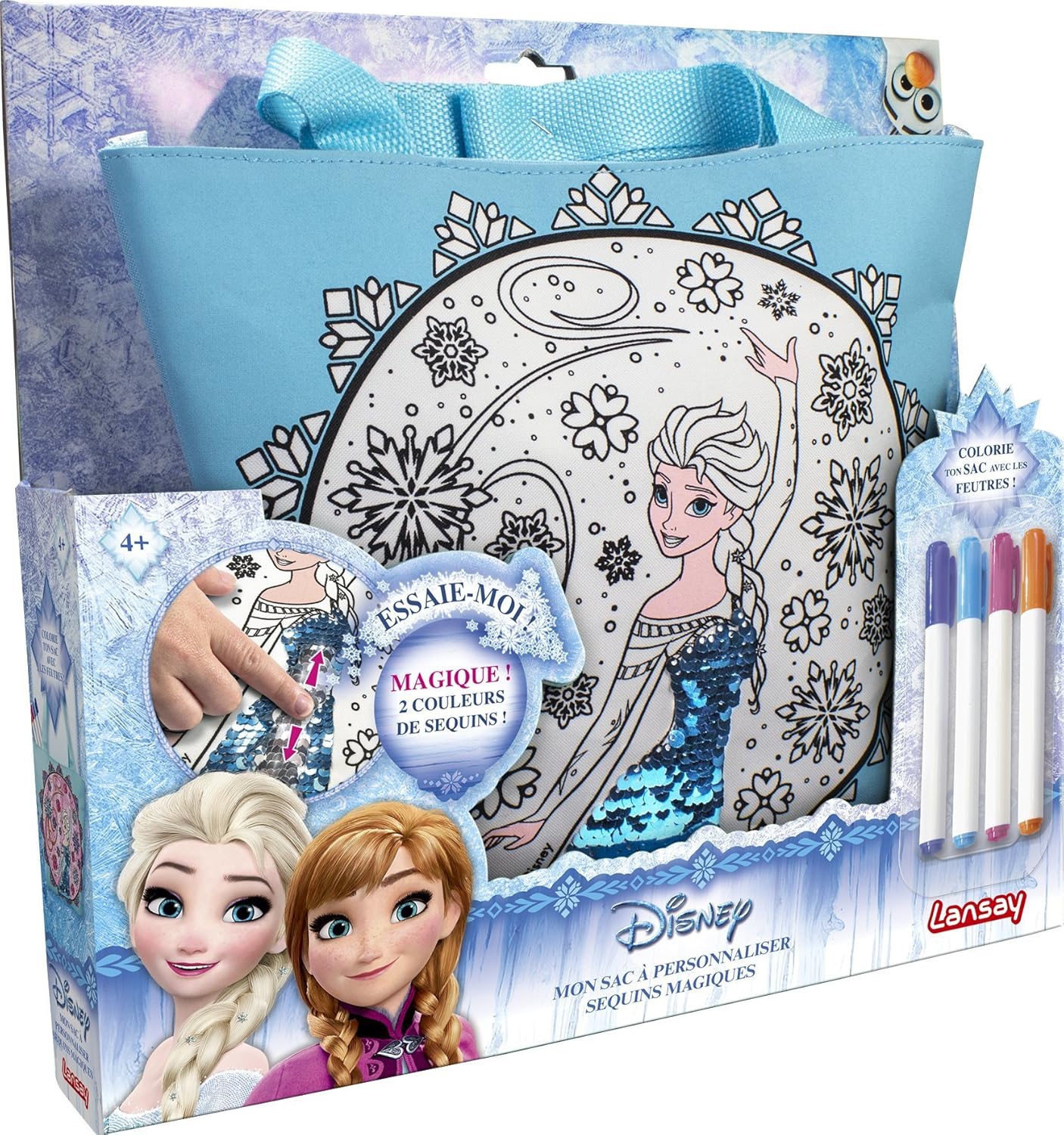 Lansay Reine des Neiges Sac   Personnaliser Sequins Magiques Amazon Jeux et Jouets