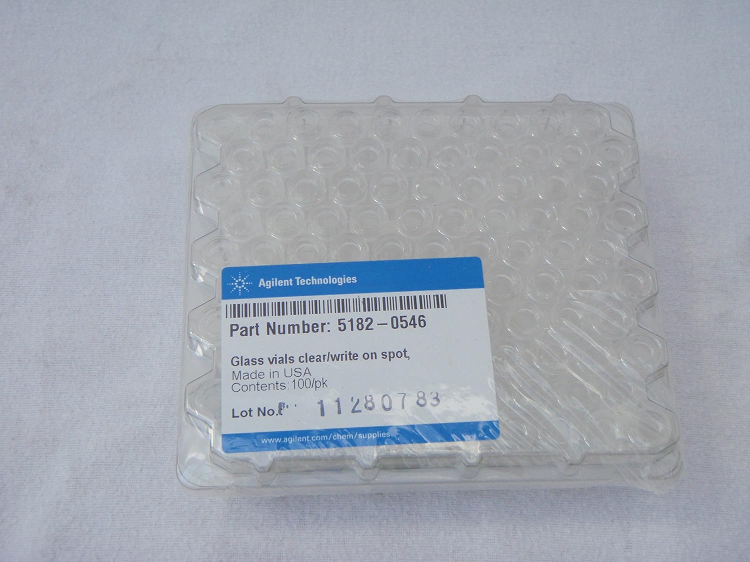 Agilent Technologies 51820546US 2ML CRIMP/SNAP VIAL CLEAR 100PK