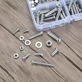Vwoqiy 380Pcs Pan Head Screws Nuts Washers Set M3 M4 M5 Galvanized view 3