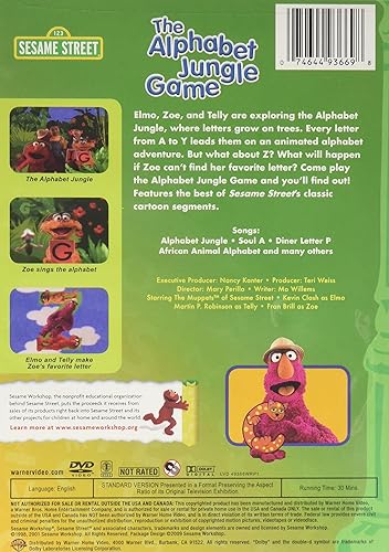 Amazon Com Sesame Street The Alphabet Jungle Game Kevin Clash Martin P Robinson Fran Brill Mary Perillo Mo Willems Teri Weiss Nancy Kanter Movies Tv