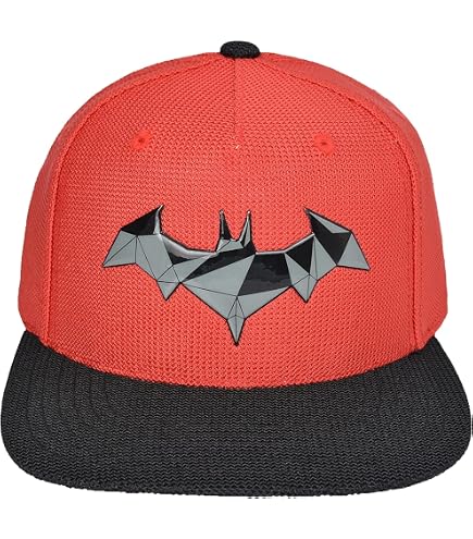 BATMAN Officially Licensed Logo Premium Flexfit Cap (Black), Large