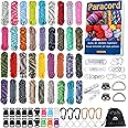 MONOBIN Paracord Combo Kit - 36 Colors, Multifunction Ropes & Accessories for Crafts