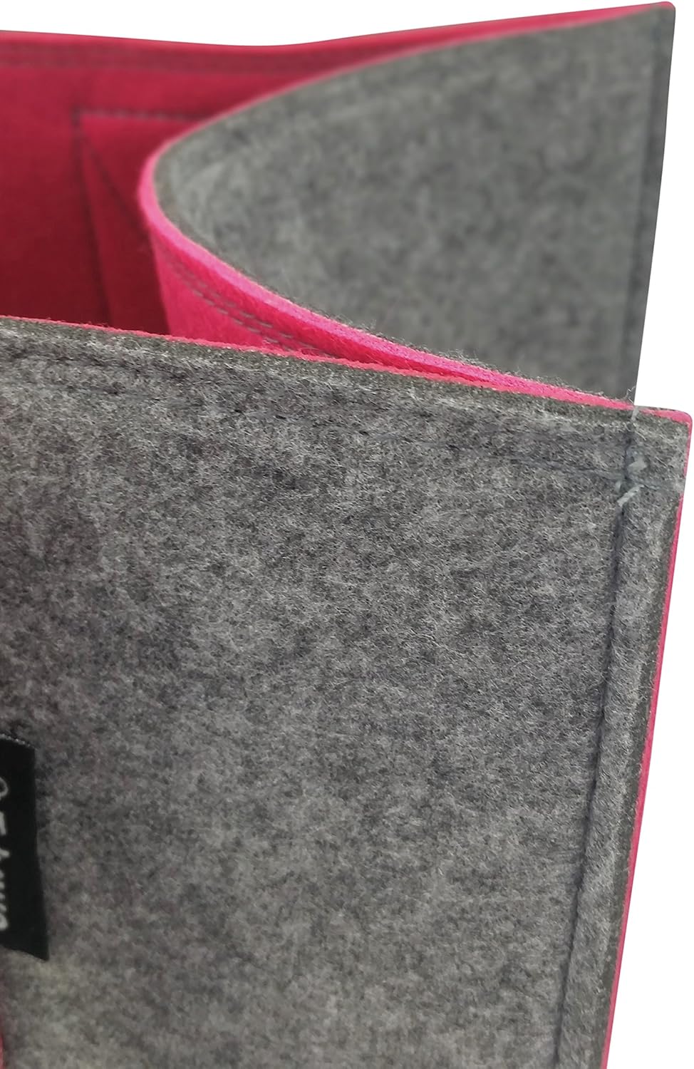 Tebewo Felt Shopping Bag - Large Foldable Multipurpose Carry Bag, Light Gray,dark Grey, 40 x 27 x 27 - Image 4