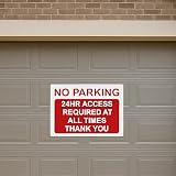 LP Lifestyle NO PARKING 24hr Access Sign Red A4 No Holes view 8