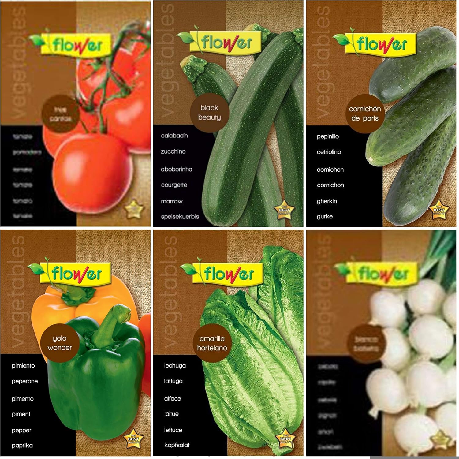 Semillas de huerto, lote de 6 sobres: Amazon.es: Jardín