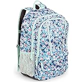 Lands' End Unisex Kids Large ClassMate Lightweight Durable Elementary School Backpack, Peacock