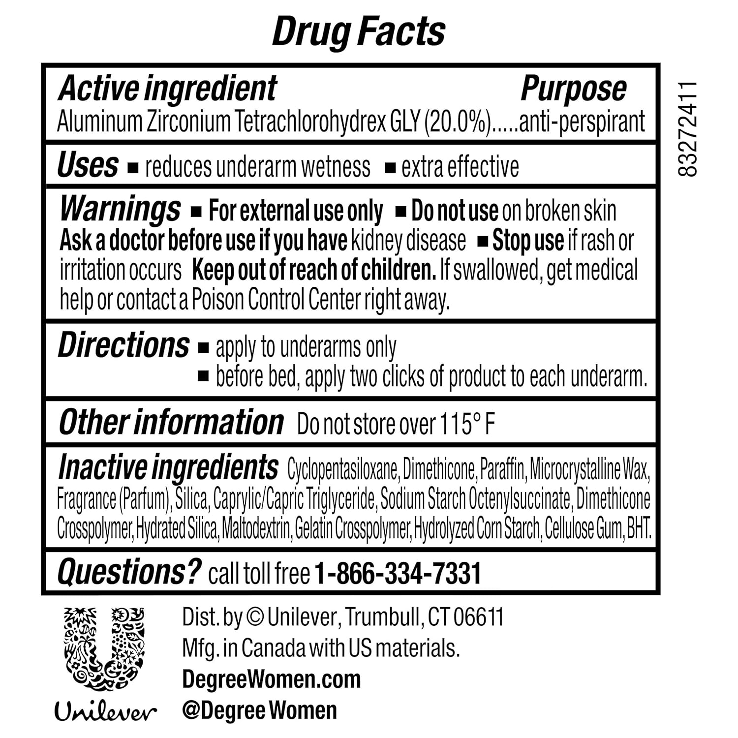 Degree Women Clinical Protection Anti-Perspirant Deodorant Shower Clean 1.70 ounce : Degree Clinical Protection Deoderant : Beauty