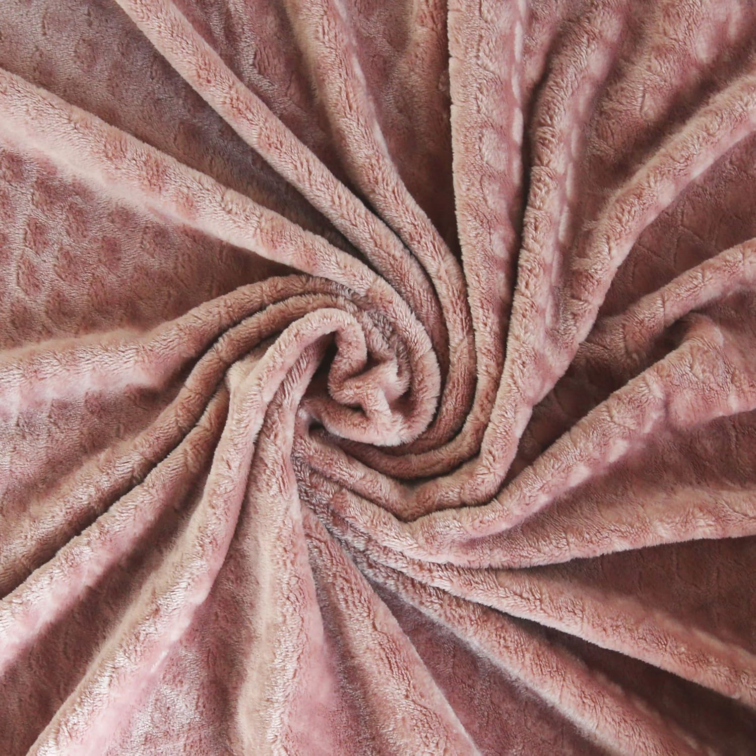 Exclusivo Mezcla Brushed Diamond Check Large Flannel Fleece Throw Blankets (Pink, 50" x 70")-Soft, Warm and Lightweight: Home & Kitchen