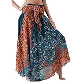 Long Skirts for Women Maxi Boho Skirt Floral Print