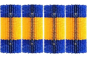 KUNBEIEN 4PCS Livestock Scratch Brushes, Horse Scratcher Full Massage Brush Kit for Horse, Cattle, Sheep, Pig, Blue