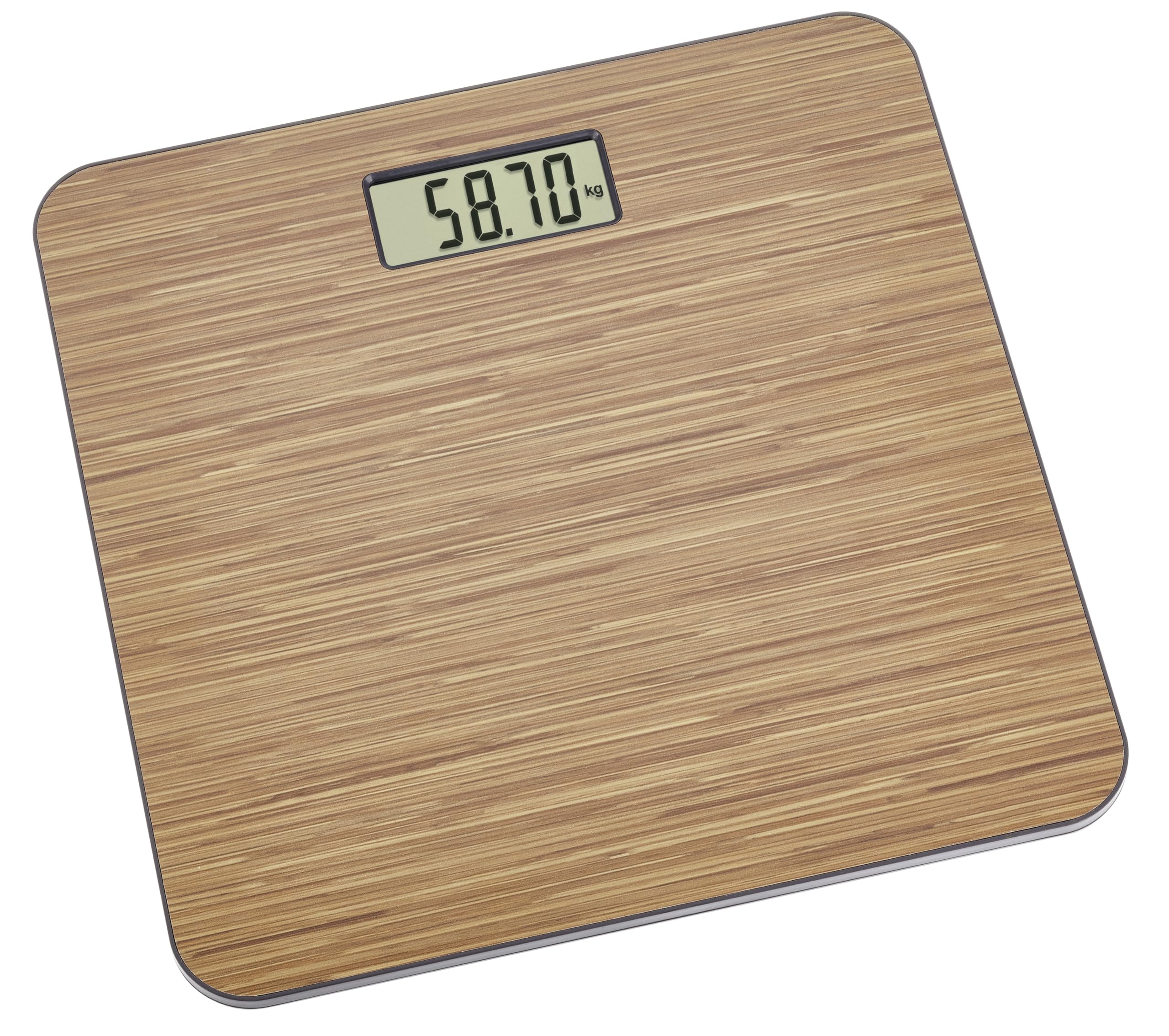 TFA Dostmann RUMBA 50.1013.08 Digital Bathroom Scales in Wood Look Modern Design Precise Weighing Technology (DMS Sensors) Brown