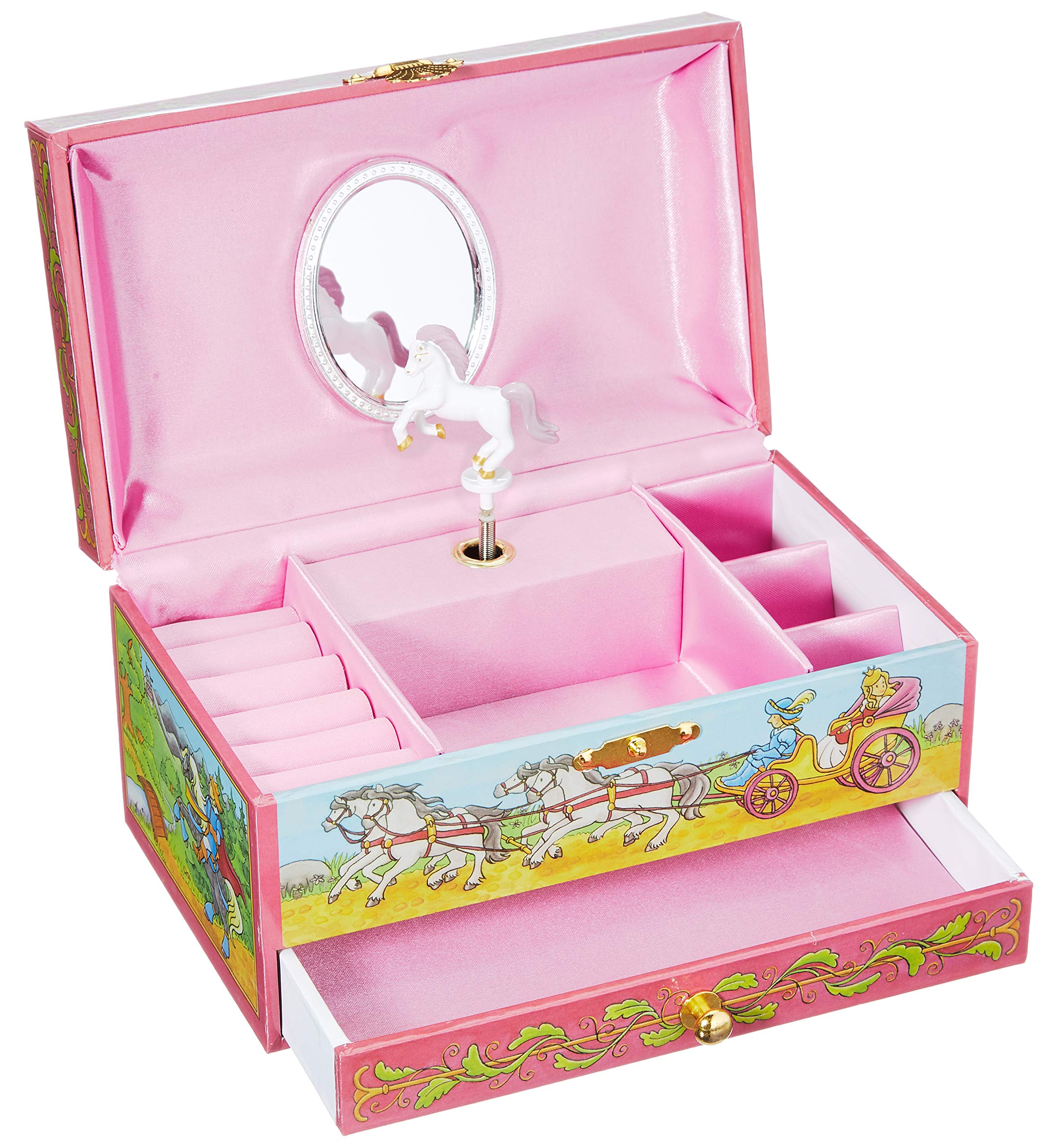 Goki 60064 Music Box Horse with Drawer