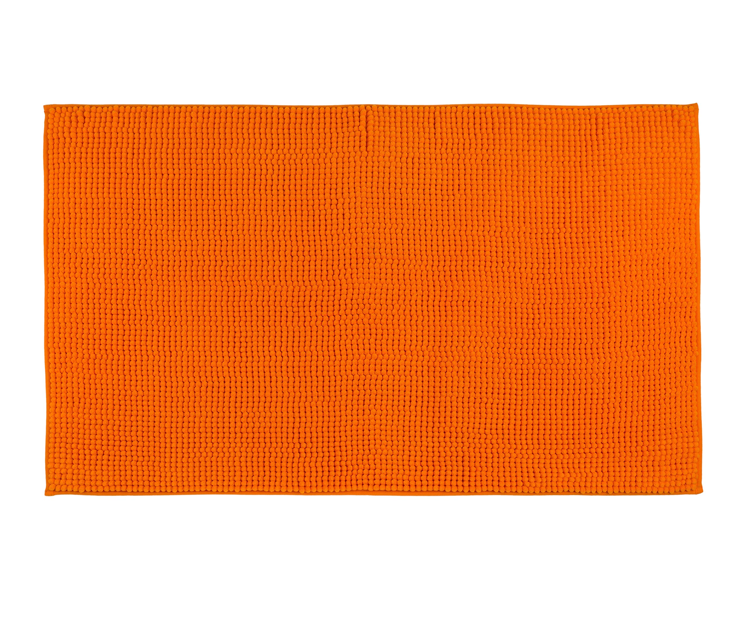 Gözze - Anti-Slip Bath Mat, Super Soft, 100% Microfibre, 50 x 70 cm - Orange
