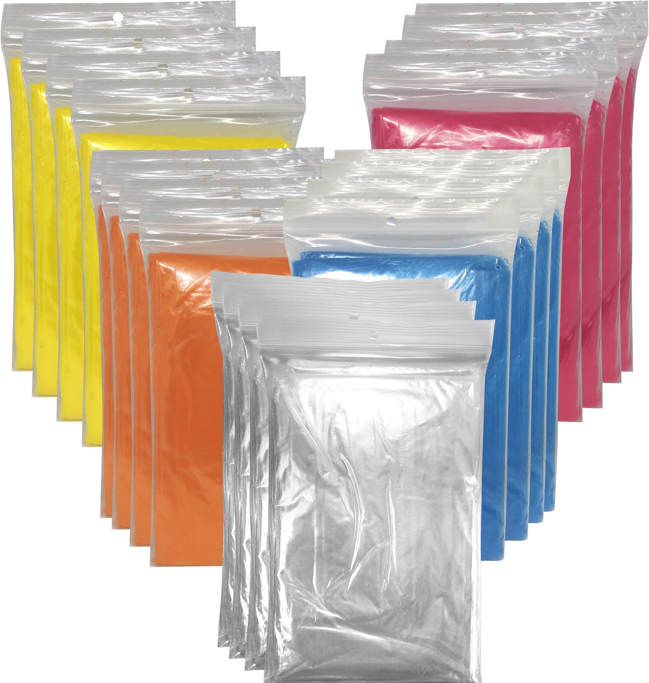 20 x Rain poncho with hood, waterproof, XXL-pack rain cape, emergency poncho, Customisable