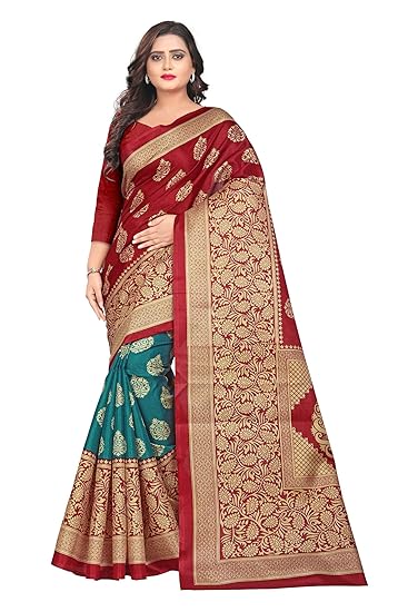 Women's Art Silk Saree with blouse piece