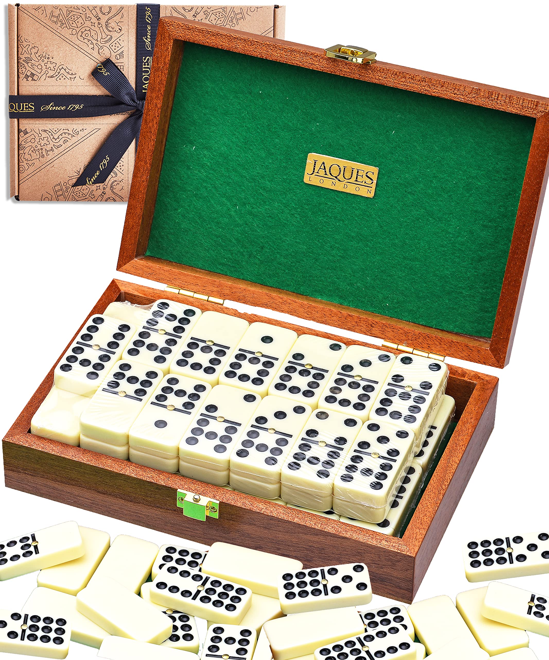 Jaques of London Dominoes Set | Luxury Dominoes For Children & Adults | Since 1795