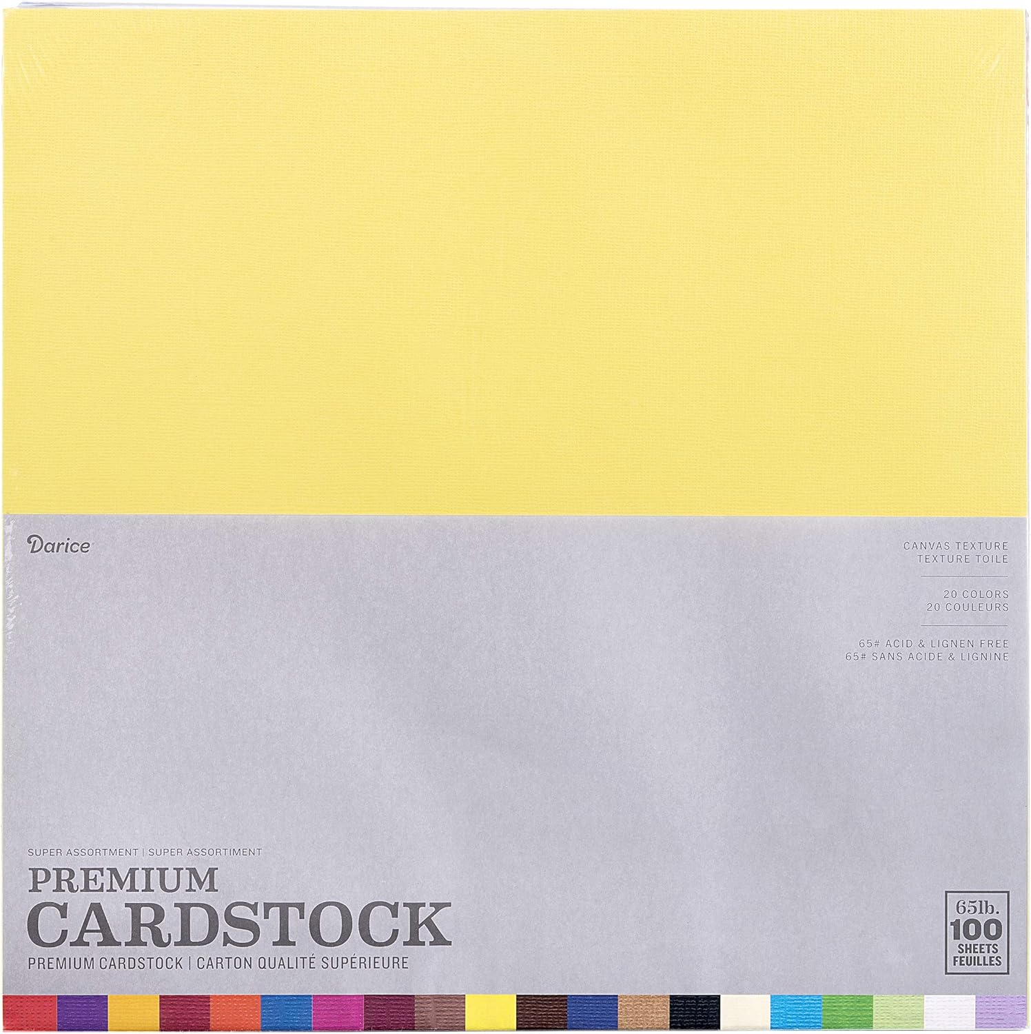Darice Core’dinations Premium 65-lb Cardstock Value Pack party supplies, Multicolor