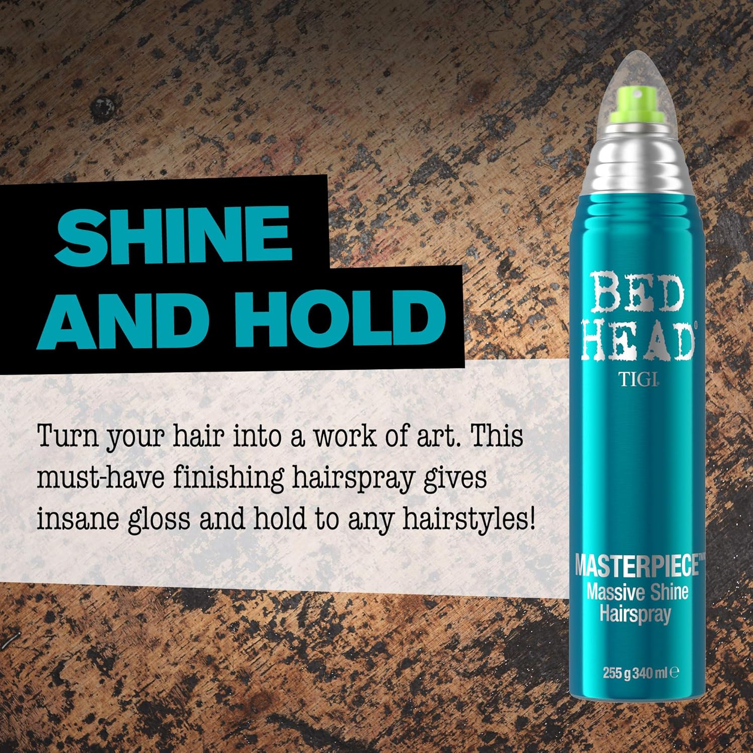 TIGI Bed Head Masterpiece Massive Shine Hairspray, 9.5 Ounce : Hair Sprays : Beauty