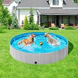Yaheetech PVC Foldable Pet Pool 160x30cm Extra Large Dogs Cats Indoor Outdoor view 2