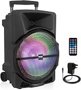 Pyle 15 Inch Portable PA Speaker 1000W Bluetooth Karaoke DJ System