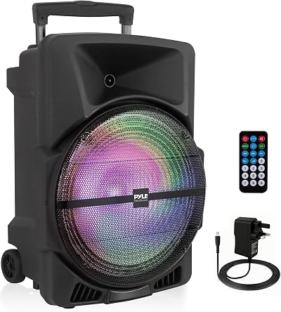 Pyle 15 Inch Portable PA Speaker 1000W Bluetooth Karaoke DJ System
