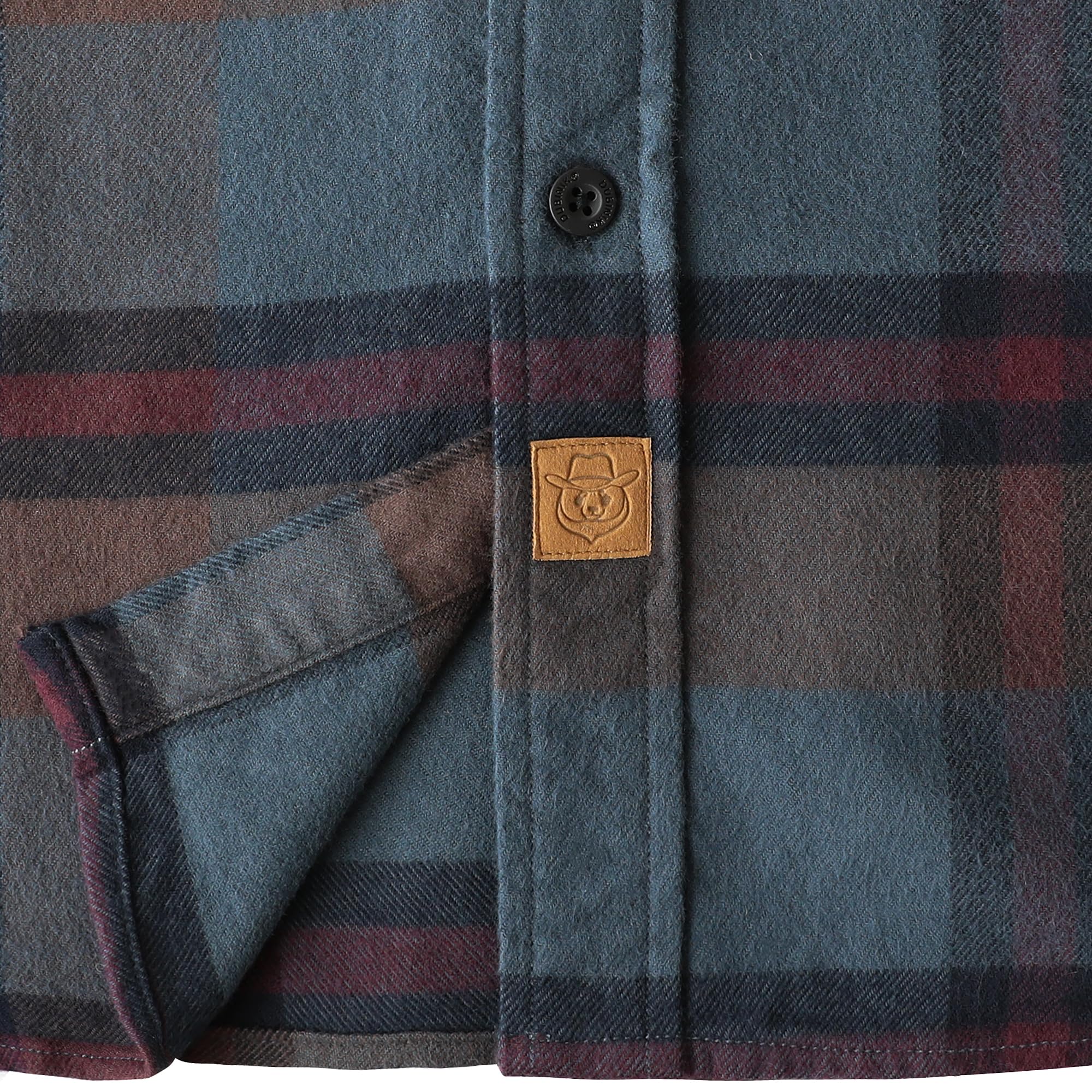 Dubinik Mens Flannel Shirts Long Sleeve Flannel Shirt for Men Warm Casual Soft Cotton Button Down Plaid Mens Flannel Shirt