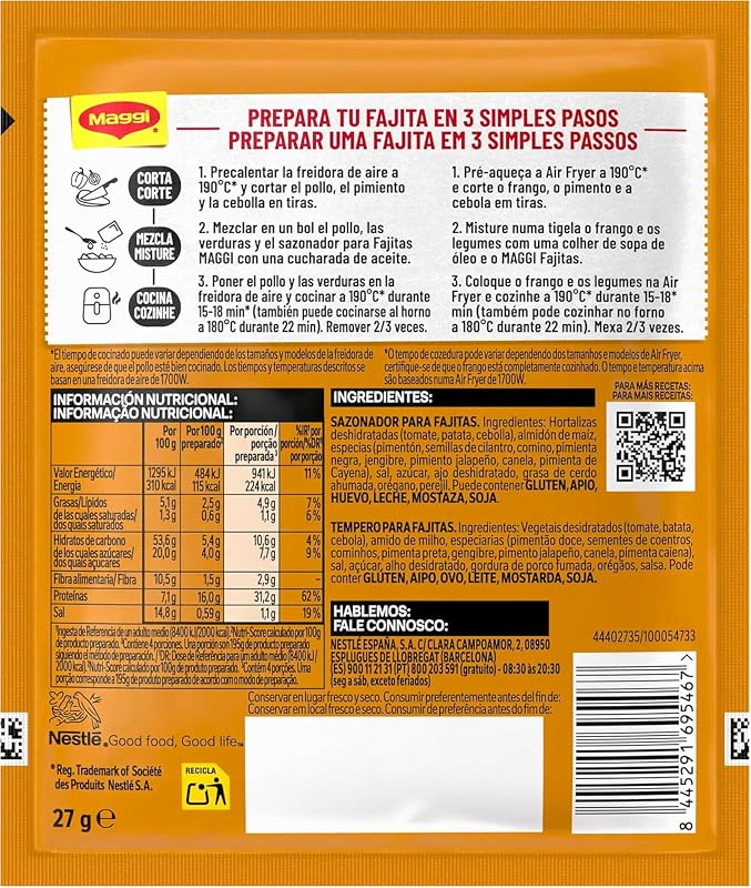 Embalagem de fajitas Airfryer 27x27g — foto 2 de 4