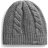 The North FACE Womens Oh Mega Lined Beanie | Deep Fit, Cuffed Winter Hat with Soft Cable Knit Texture & Fleece Lining