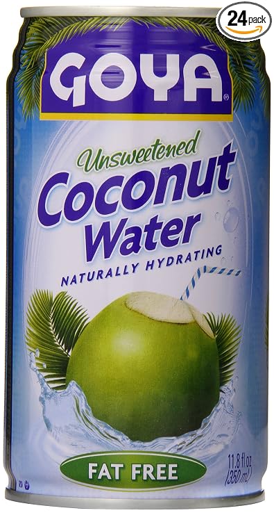 Goya agua de coco sin endulzar naturalmente hidratante (041331027861)