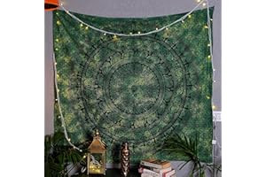 Mandala Wall Hanging Tapestry Boho Vibrant Decorative Tapestries for Bedroom & Living Room, Meditation, Hippie, Dorm, Yoga Ro