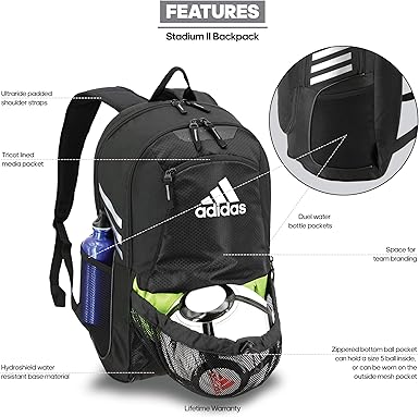 adidas stadium team soccer backpack