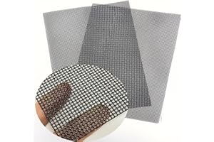AWIORETON PVC Coated 304 Stainless Steel Mesh,2 Pack Woven Wire Mesh Screen Steel Woven Wire Mesh for Vent, Cage, Cabinets Mesh, Security Guard Garden Screen Hole Diameter 1.5mm (30 X 21CM)