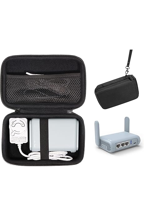 Custodia Protettiva Per Router GL.iNet - Borsa EVA Antiurto Con Tasche Per Accessori - Foto 4