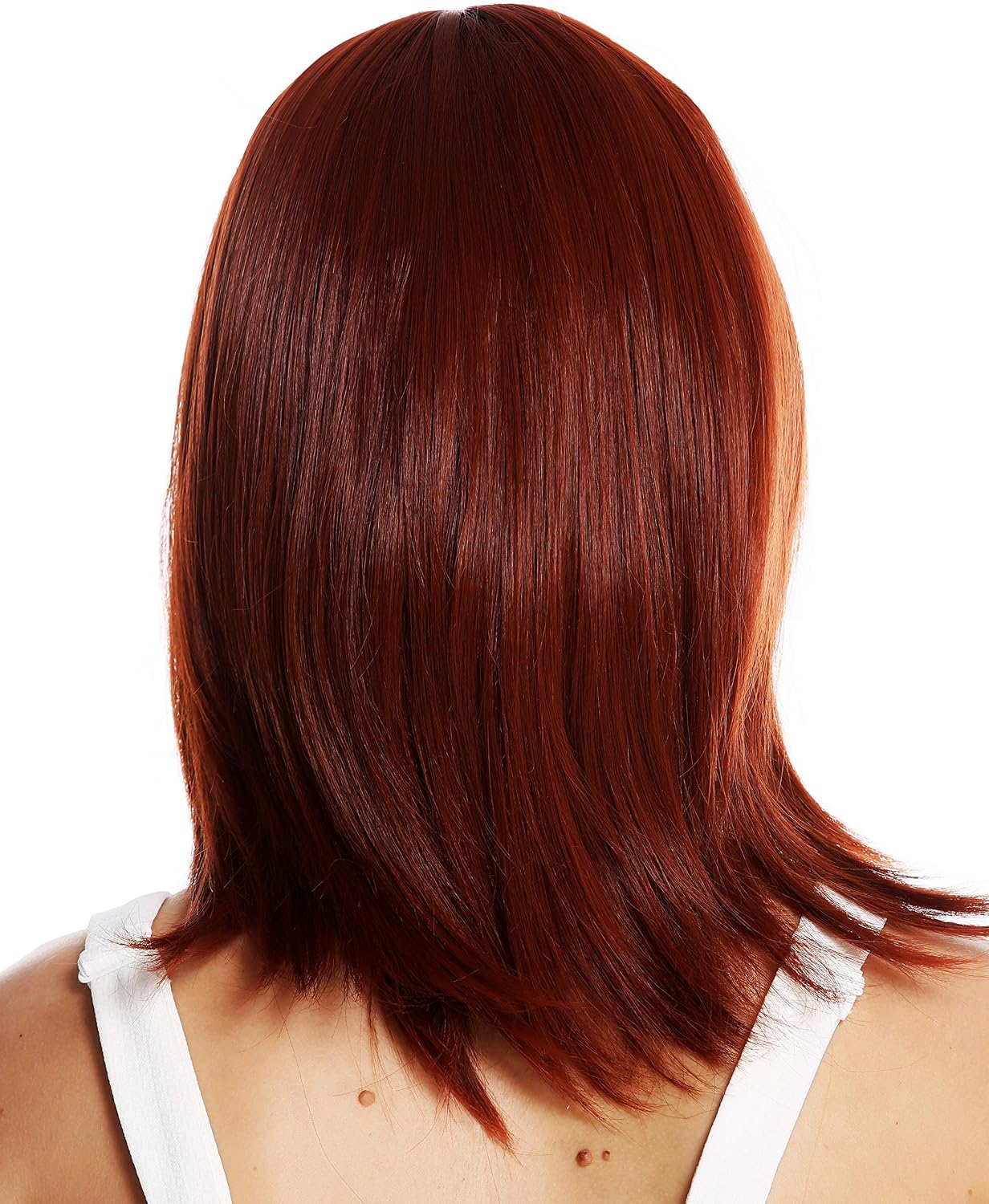 WIG ME UP - 0530-10-350 women's quality wig short shoulder length sleek voluminous layered fringe copper red - Image 5