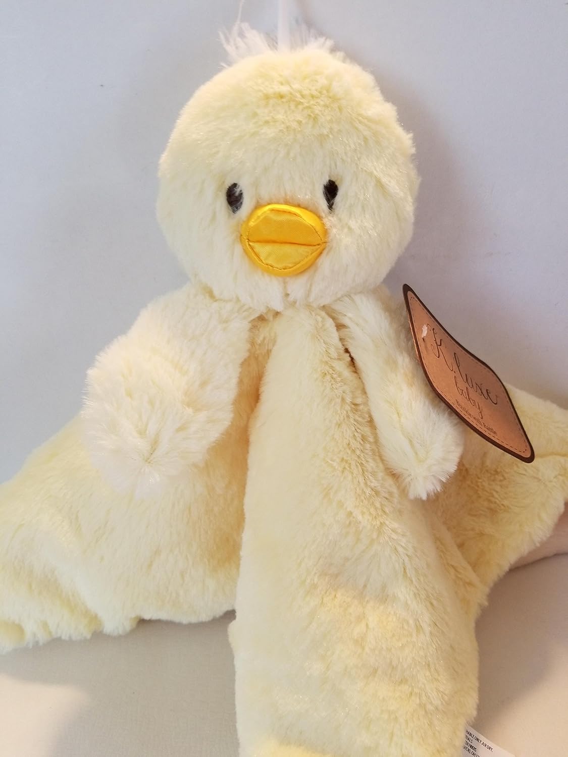 k luxe baby blanket with rattle