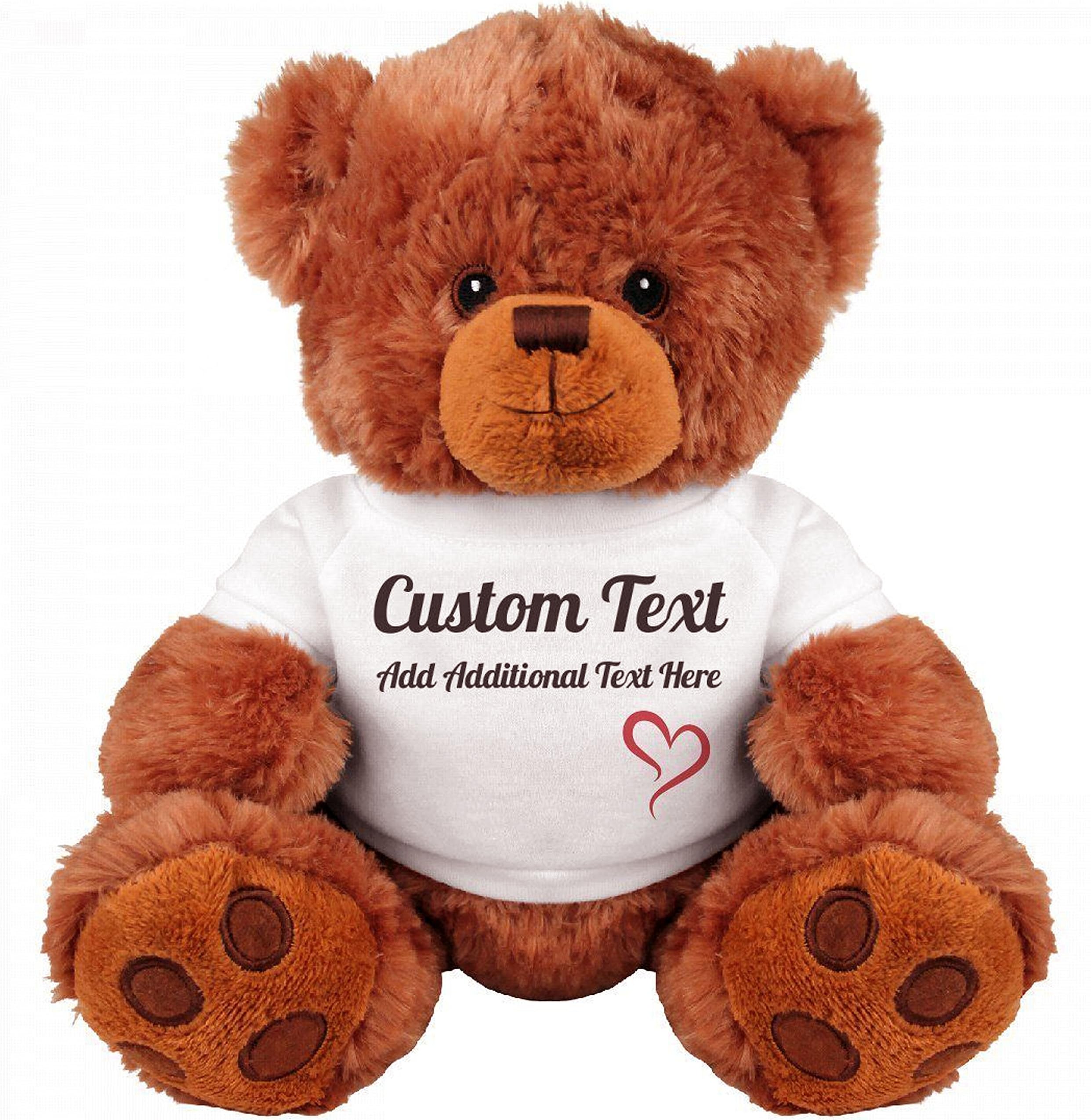 Custom Teddy Bear Gift: 8" Teddy Bear Stuffed Animal