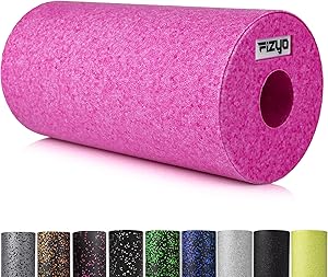 Fizyo Faszienrolle – Foam Roller aus EPP, mittelhart, 30×15 cm, zur Selbstmassage von Rücken & Wirbelsäule, Triggerpunkt Massage, Pilates & Yoga, Fitness & Regeneration (Rosa)