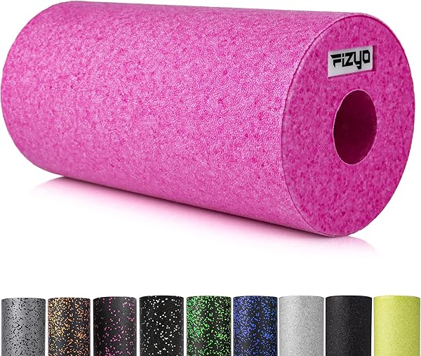 Fizyo Faszienrolle – Foam Roller aus EPP, mittelhart, 30×15 cm, zur Selbstmassage von Rücken & Wirbelsäule, Triggerpunkt Massage, Pilates & Yoga, Fitness & Regeneration (Rosa)