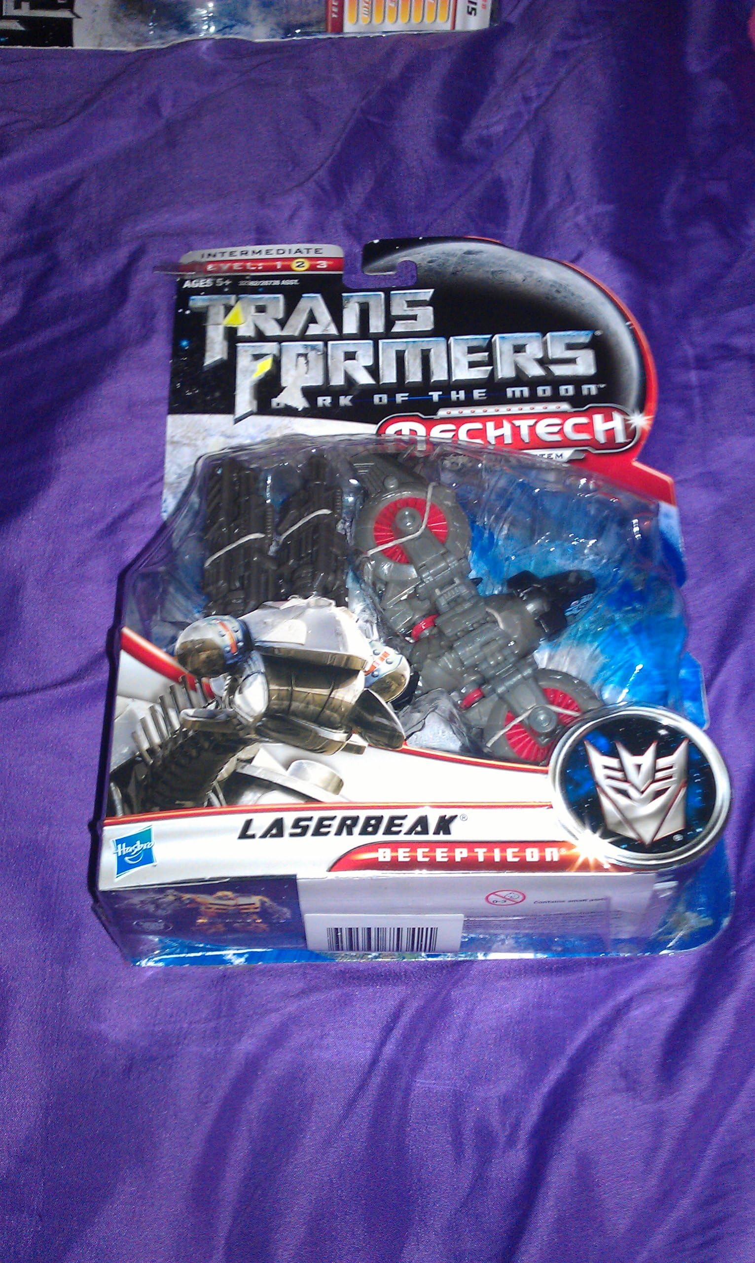 Hasbro Year 2010 Transformers Movie Series 3 "Dark of the Moon" Deluxe Class 6 Inch Long Robot Action Figure with MechTech Weapon System - Decepticon LASERBEAK with Convertible Dual-Barrel Cybertronian Cannon (Vehicle Mode: Hover Jet)