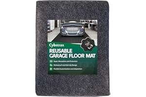 Cybstrax Oil Spill Mat - 96" x 48" Absorbent Oil Garage Floor Mat for Under Car - Protect Driveway from Drips, Spills, Stains, Reusable & Durable Garage Floor Protection Mat with Waterproof Backing