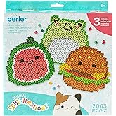 Perler 80-57135 Squishmallows Fused Bead Activity Kit with 3 Summer Projects, Multicolor, 2003 Pieces