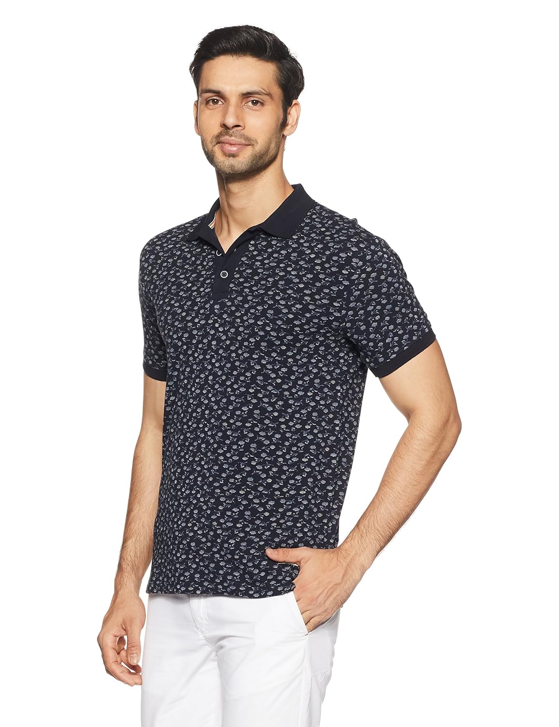 united colors of benetton men's printed regular fit polo