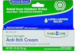Thera Care Anti-Itch Cream | Extra Strength | Outdoor Itch Relief | 1.25 oz